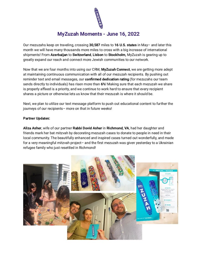thumbnail of MyZuzah Moments – June 16, 2022